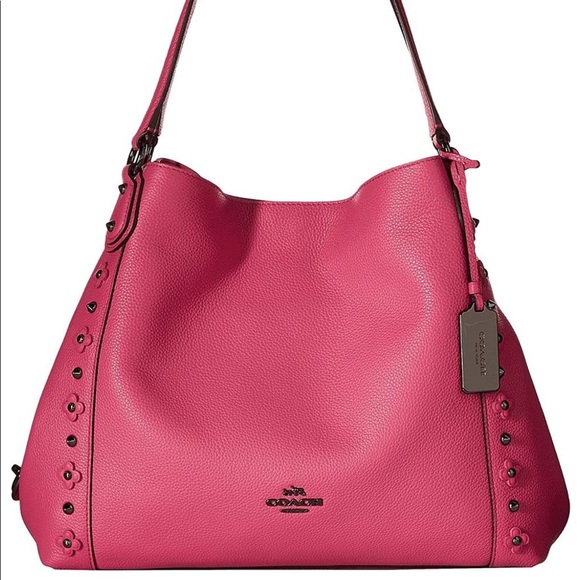 Coach Handbags - Coach Purse with Floral Rivets